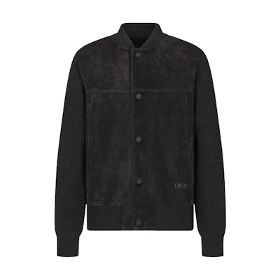 DIOR FW22 Solid Single-Breasted Casual Jacket Black. 293M430AT395-C900