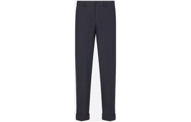 Order DIOR FW22 Celana Kasual Garis Lurus Lipat Warna Biru. 113C127A5628-C589