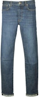 DIOR FW22 Washed Straight-Fit Cuffed Jeans Blue 193DS00C302X-588 DIOR FW22 Washed Straight-Fit Cuffed Jeans Blue 193DS00C302X-588