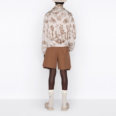 DIOR FW22 Jaket Zip Putih Cactus Print 213C522C5531-C181 Purchase DIOR FW22 Jaket Zip Putih Cactus Print 213C522C5531-C181