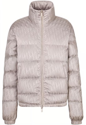 DIOR FW22 White Logo Jacquard Zip-Up Down Jacket 943C449A4462-C489 Order DIOR FW22 White Logo Jacquard Zip-Up Down Jacket 943C449A4462-C489