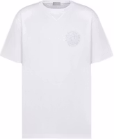 DIOR FW22 White Logo Print Crewneck Short-Sleeve T-Shirt. 243J685C0677-C080 DIOR FW22 White Logo Print Crewneck Short-Sleeve T-Shirt. 243J685C0677-C080