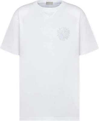 DIOR FW22 White Logo Print Crewneck Short-Sleeve T-Shirt. 243J685C0677-C080 Buy DIOR FW22 White Logo Print Crewneck Short-Sleeve T-Shirt. 243J685C0677-C080