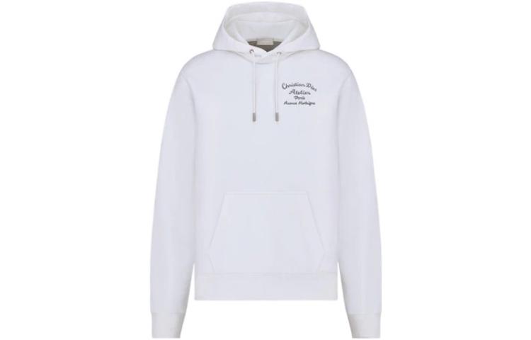 Order DIOR FW22  White Pullover Hoodie with Logo Embroidery. 293J698A0531-C088