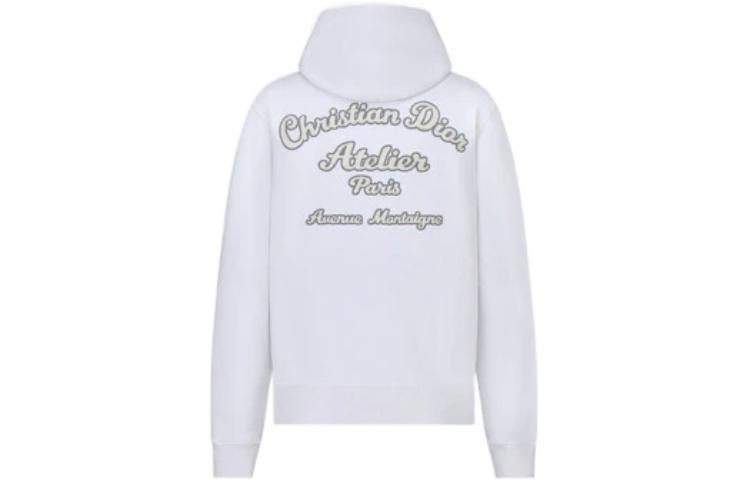 Lookbook DIOR FW22  White Pullover Hoodie with Logo Embroidery. 293J698A0531-C088