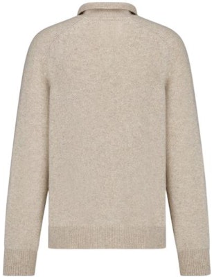 迪奥 2022秋冬男士米色刺绣长袖POLO衫 243M830AT448-C110 Lookbook 迪奥 2022秋冬男士米色刺绣长袖POLO衫 243M830AT448-C110