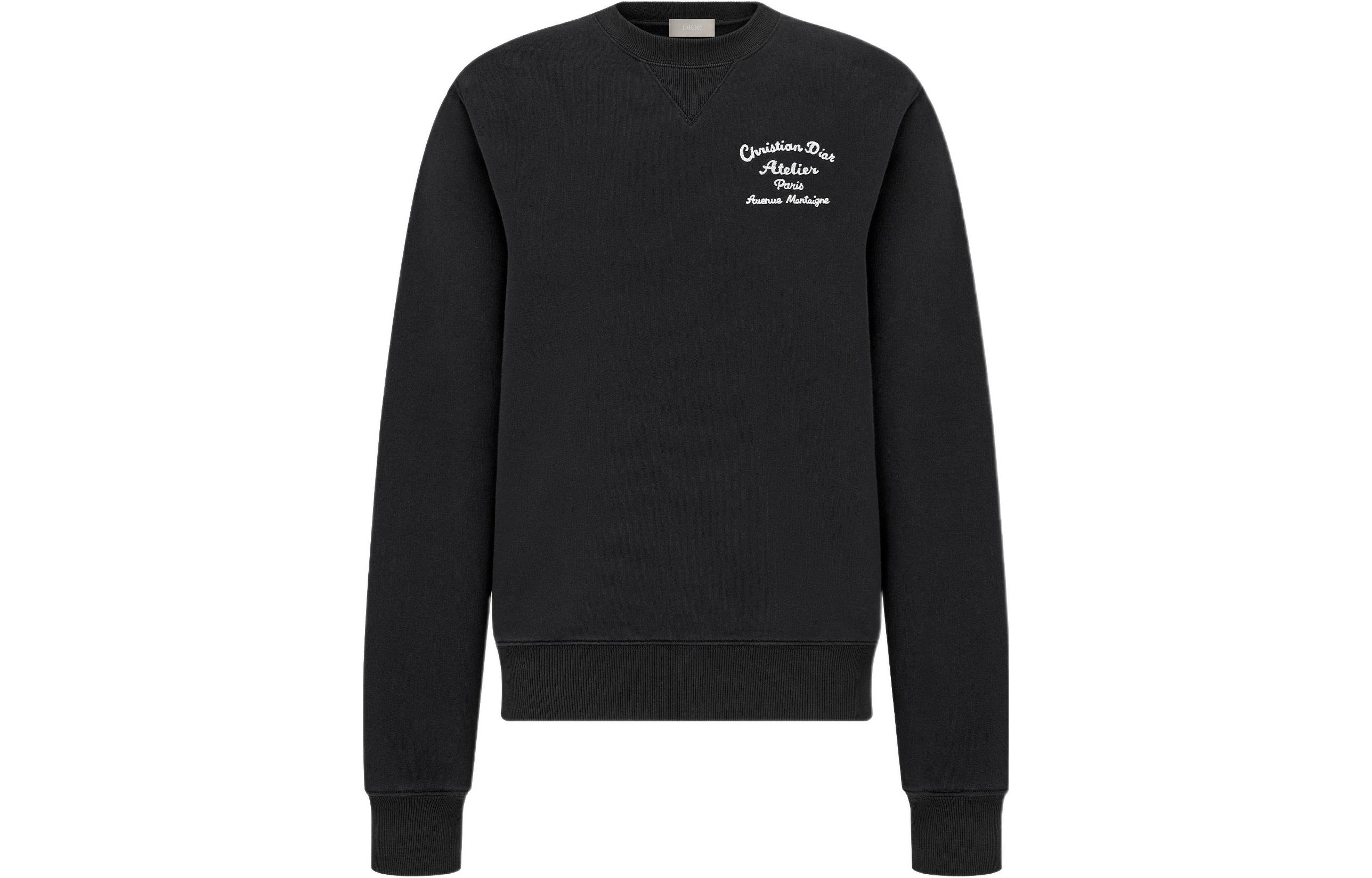 Order Sudadera Negra DIOR FW22 para Hombre con Logo Bordado. 293J699A0531-C988