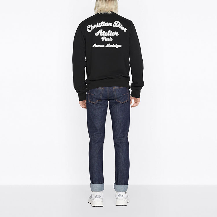 Purchase Sudadera Negra DIOR FW22 para Hombre con Logo Bordado. 293J699A0531-C988