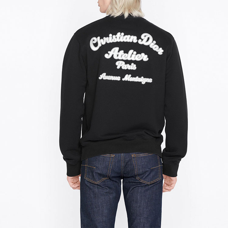 Sizing Sudadera Negra DIOR FW22 para Hombre con Logo Bordado. 293J699A0531-C988