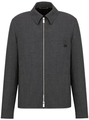 DIOR FW22 千鸟格徽标拉链夹克 - 灰色 193C243C5605-C888 Buy DIOR FW22 千鸟格徽标拉链夹克 - 灰色 193C243C5605-C888