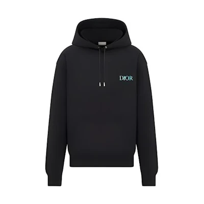 Dior FW22 Jardin Floral Logo Oversized Limited Sweatshirt Black 293J678B0531-C986