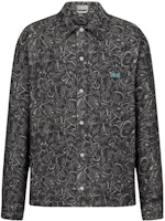 DIOR FW22 Jardin Printed Button-Up Long Sleeve Shirt Men’s Grey 033D490F301X-C875 DIOR FW22 Jardin Printed Button-Up Long Sleeve Shirt Men’s Grey 033D490F301X-C875