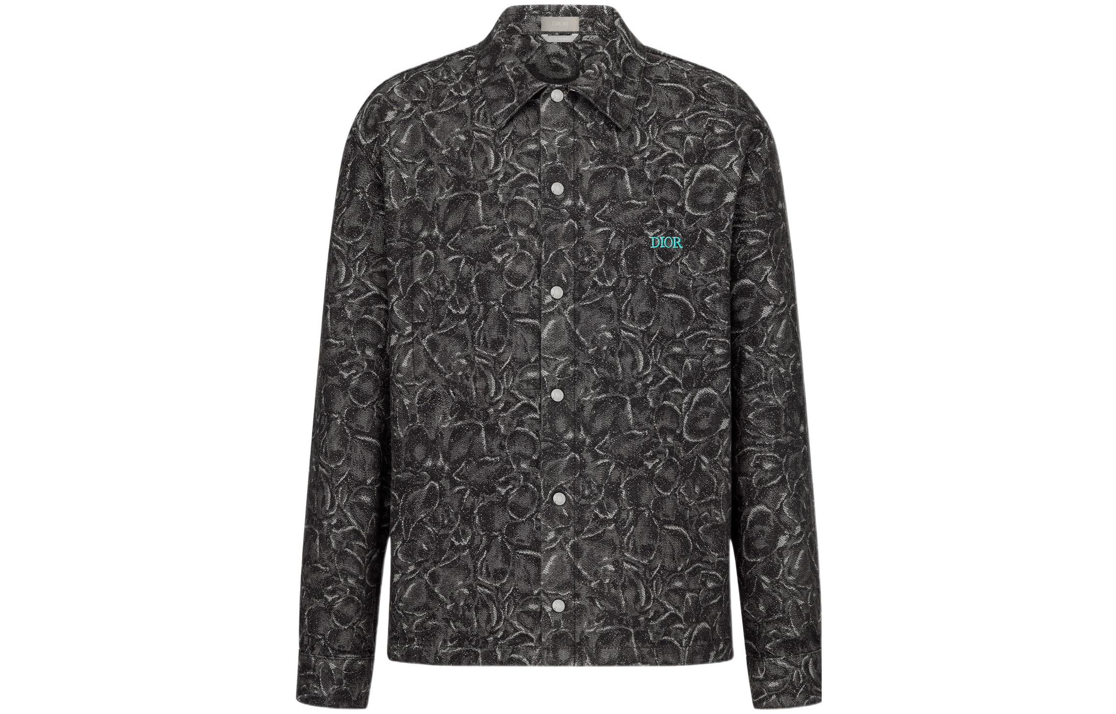 Order DIOR FW22 Jardin 印花灰色長袖襯衫 男款 033D490F301X-C875