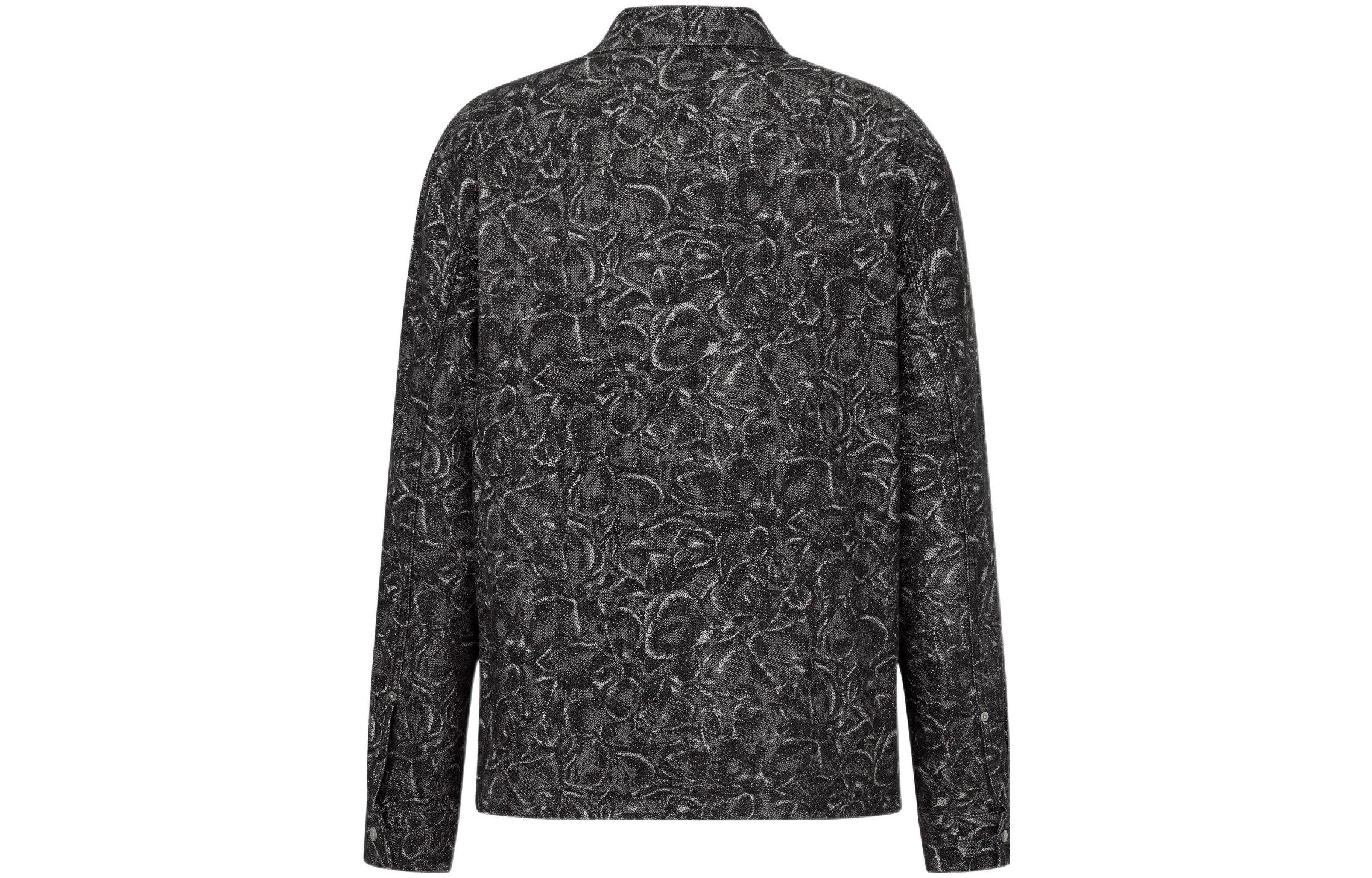 Lookbook DIOR FW22 Jardin 印花灰色長袖襯衫 男款 033D490F301X-C875