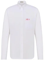 DIOR FW22 Jardin Series Embroidered Long Sleeve Shirt White 013C530C1581-C084 DIOR FW22 Jardin Series Embroidered Long Sleeve Shirt White 013C530C1581-C084