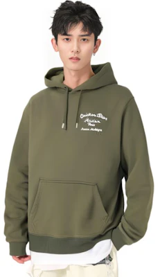 DIOR FW22 Hoodie Letter Print Olive Green Pullover 293J698A0531-C680 Purchase DIOR FW22 Hoodie Letter Print Olive Green Pullover 293J698A0531-C680