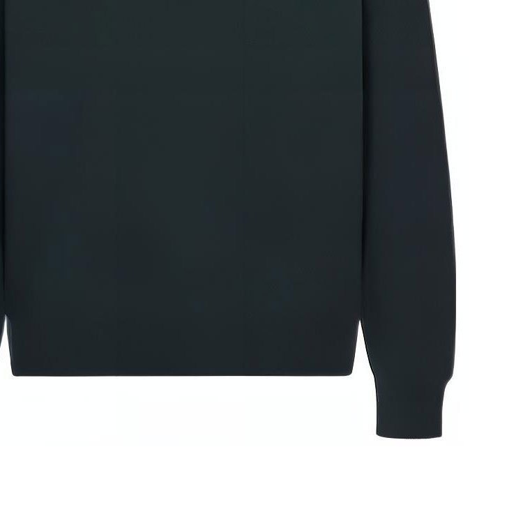 Sizing DIOR FW22 Logo Crewneck Pullover Lengan Panjang Sweatshirt Hijau Tua. 243J693A0531-C588