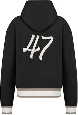 DIOR FW22 Logo Print Black Hoodie for Men 293J678A0531-C980 Lookbook DIOR FW22 Logo Print Black Hoodie for Men 293J678A0531-C980