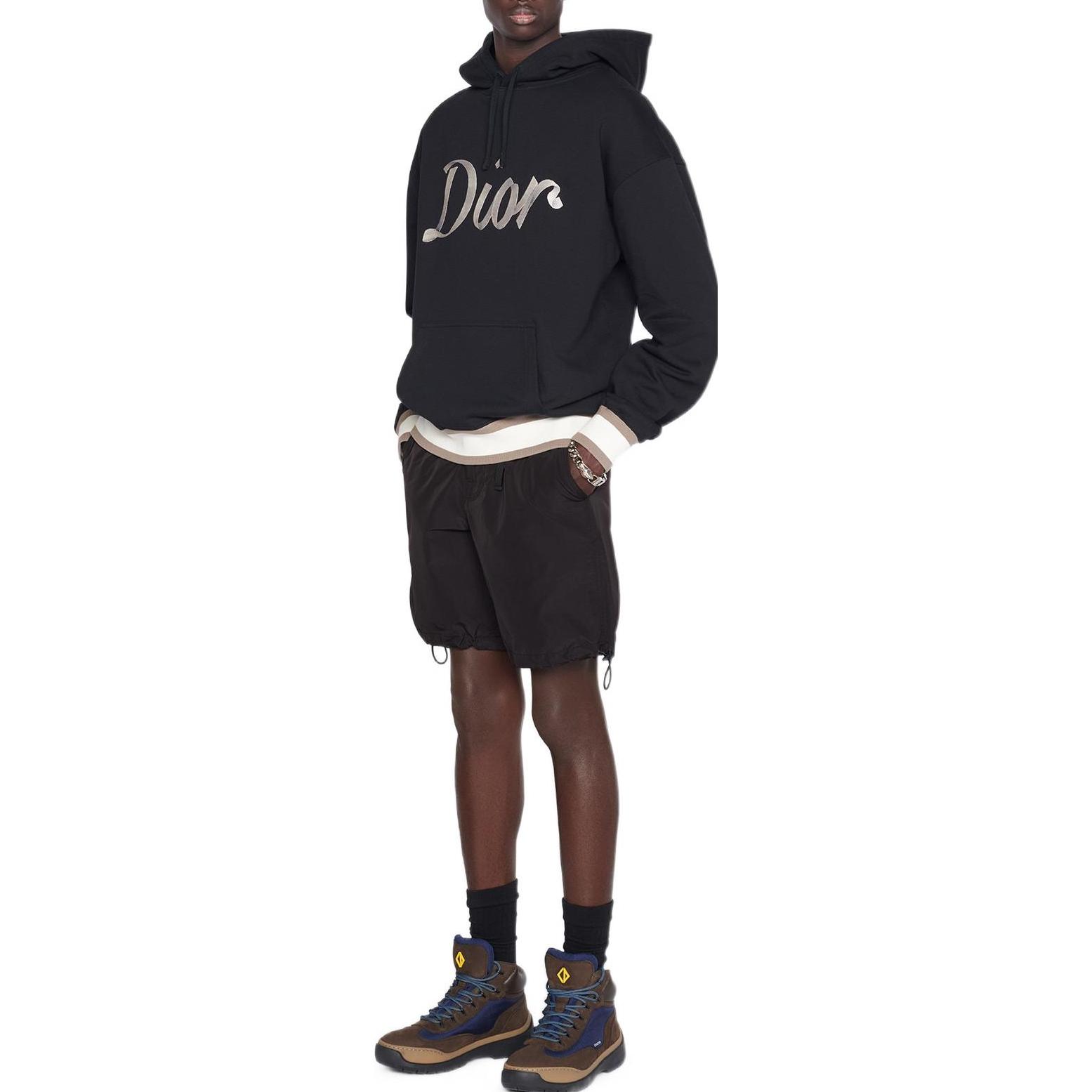 Details for DIOR 2022秋冬 男士黑色印花連帽衫 293J678A0531-C980