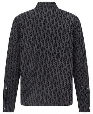 DIOR FW22 Kemeja Lengan Panjang Twill Logo Print Biru 033D490M321X-C585 Lookbook DIOR FW22 Kemeja Lengan Panjang Twill Logo Print Biru 033D490M321X-C585