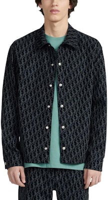 DIOR FW22 Kemeja Lengan Panjang Twill Logo Print Biru 033D490M321X-C585 Purchase DIOR FW22 Kemeja Lengan Panjang Twill Logo Print Biru 033D490M321X-C585