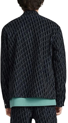 DIOR FW22 Kemeja Lengan Panjang Twill Logo Print Biru 033D490M321X-C585 Details for DIOR FW22 Kemeja Lengan Panjang Twill Logo Print Biru 033D490M321X-C585