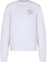 DIOR FW22 Pure Logo Embroidered Pullover Sweatshirt White () 293J699A0531-C088 DIOR FW22 Pure Logo Embroidered Pullover Sweatshirt White () 293J699A0531-C088