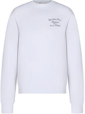 DIOR FW22 纯标志刺绣白色套头卫衣 293J699A0531-C088 Buy DIOR FW22 纯标志刺绣白色套头卫衣 293J699A0531-C088
