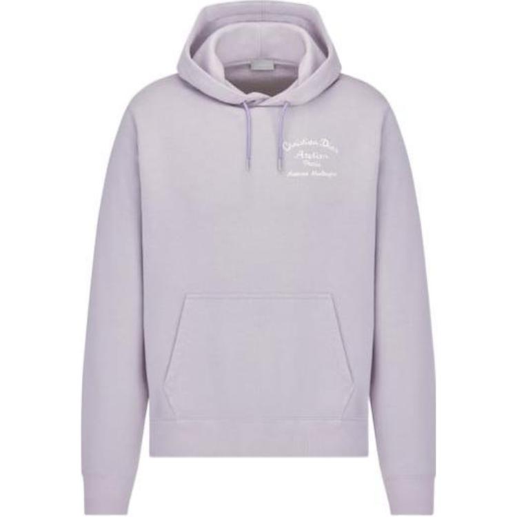 DIOR FW22 Purple Letter Print Pullover Hoodie 293J698A0531-C470