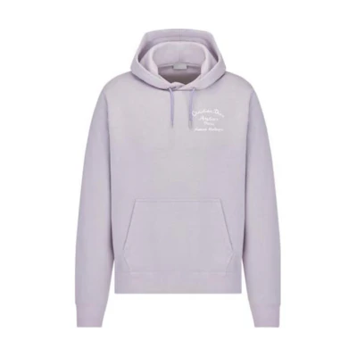 DIOR FW22 Purple Letter Print Pullover Hoodie 293J698A0531-C470