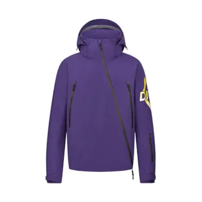 DIOR FW22 Purple Monogram Windbreaker Hooded Jacket 313C411A5665-C472