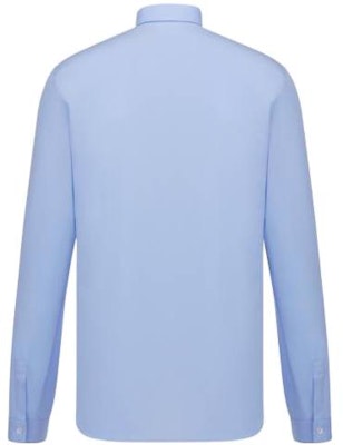 Camisa Azul Dior FW22 con Bordado de Abeja. 433C529B1581-C502 Lookbook Camisa Azul Dior FW22 con Bordado de Abeja. 433C529B1581-C502
