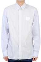 DIOR FW22 Striped Collared Long Sleeve Shirt Blue Shirt. 213C513B5505-070 DIOR FW22 Striped Collared Long Sleeve Shirt Blue Shirt. 213C513B5505-070