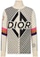 Order DIOR FW22 White High-Neck Zip Knit Sweater with Logo Print for Men. 313M649AT476-C089
