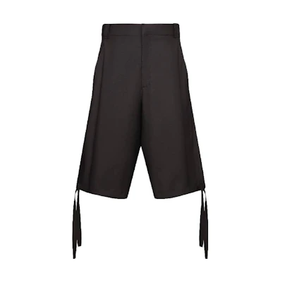 DIOR FW23 Black Mid-Rise Straight-Cut Cropped Casual Pants 343C161A5949-C900