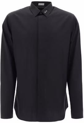 DIOR FW23 黑色單排扣長袖休閒襯衫 463C541W6680-970 Buy DIOR FW23 黑色單排扣長袖休閒襯衫 463C541W6680-970