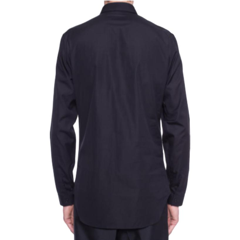 DIOR FW23  Black Solid Single-Breasted Long-Sleeve Casual Shirt. 463C541W6680-970 圖 4