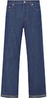 DIOR FW23 Blue Straight-Leg Zip Casual Denim Jeans. 343D026A337X-C530 DIOR FW23 Blue Straight-Leg Zip Casual Denim Jeans. 343D026A337X-C530