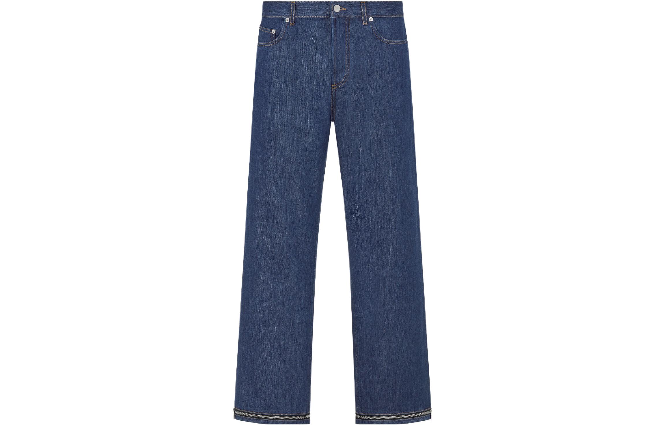Order DIOR FW23 ブルー ストレートジップカジュアルデニムジーンズ. 343D026A337X-C530