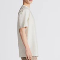 Cheap DIOR FW23 復古標誌印花休閒T恤. 343J636A0849-C088