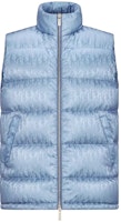 DIOR FW23 Logo Print Zip-Up Sleeveless Puffer Vest. 033C410A4462-C579 DIOR FW23 Logo Print Zip-Up Sleeveless Puffer Vest. 033C410A4462-C579