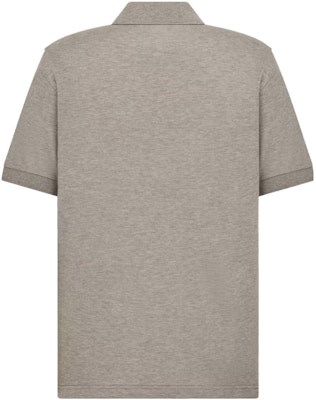 DIOR FW23 Baju Polo Logo Sulaman Lengan Pendek - Kelabu 393J811A0869-C888 Lookbook DIOR FW23 Baju Polo Logo Sulaman Lengan Pendek - Kelabu 393J811A0869-C888