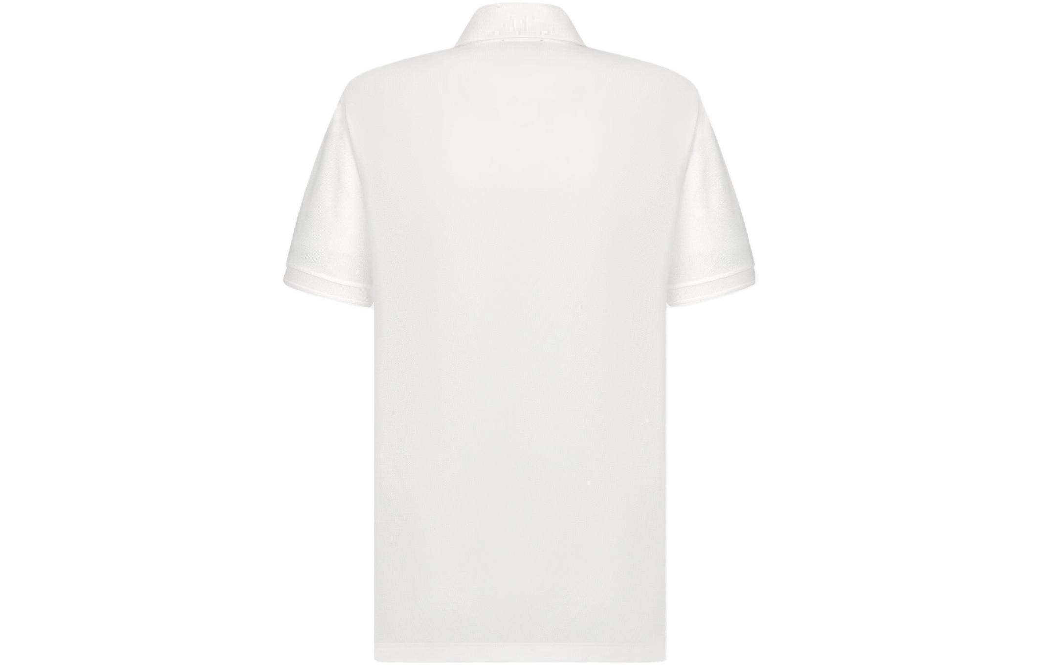 Lookbook DIOR FW23 Polo Casual de Manga Corta Color Sólido Blanco. 393J811A0869-C080