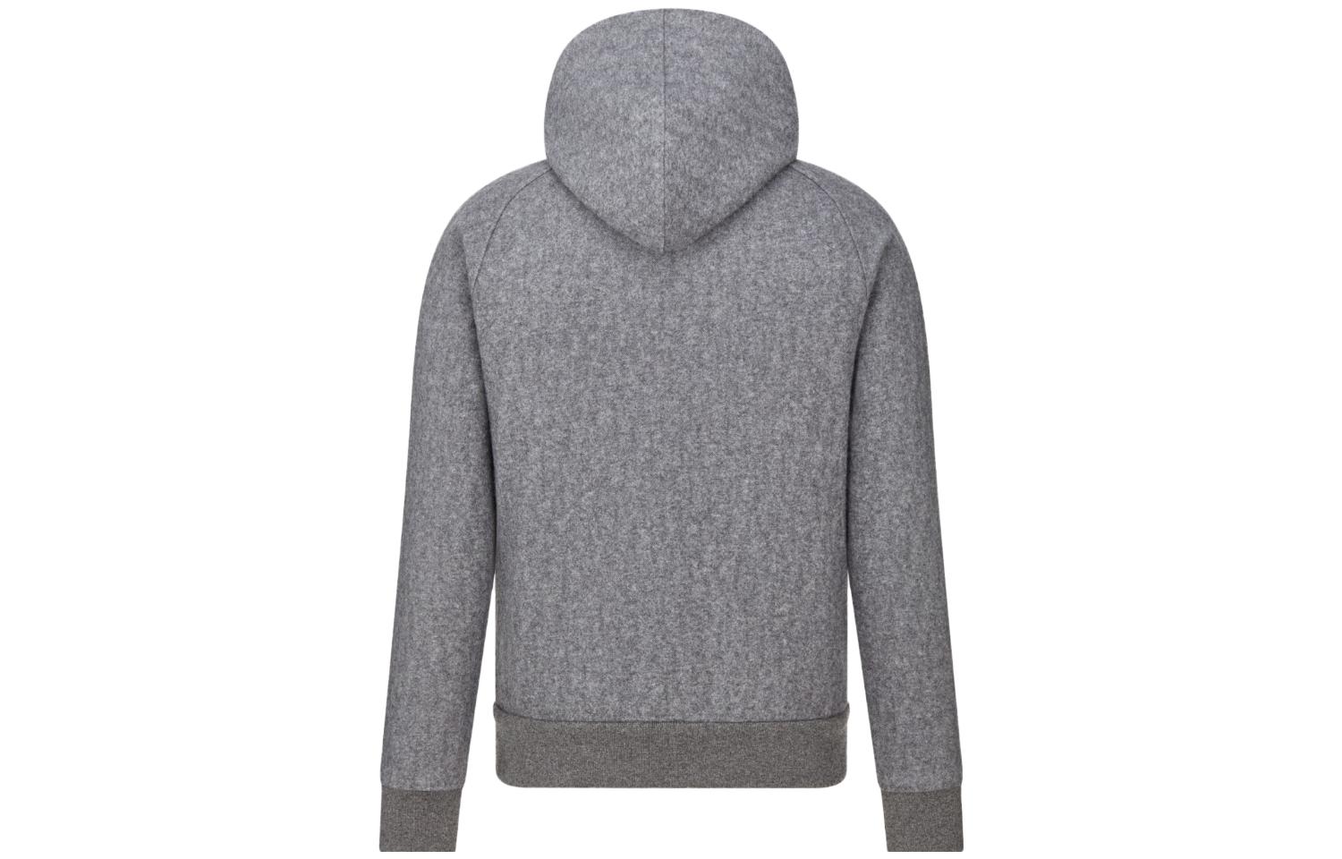 Lookbook DIOR FW23 Hoodie Lengan Panjang Solid Color Full-Zip. 413J651A0681-C878