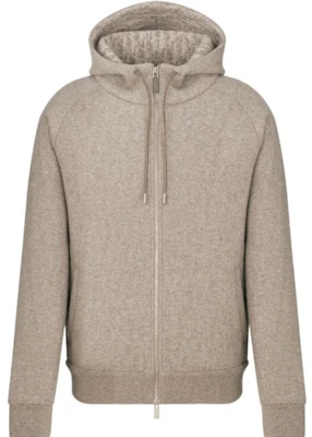 DIOR FW23纯色长袖连帽开衫外套. 413J651A0681-C878 Sizing DIOR FW23纯色长袖连帽开衫外套. 413J651A0681-C878