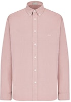 DIOR FW23 Solid Color Logo Embroidered Long Sleeve Shirt. 413C504A6017-C485 DIOR FW23 Solid Color Logo Embroidered Long Sleeve Shirt. 413C504A6017-C485