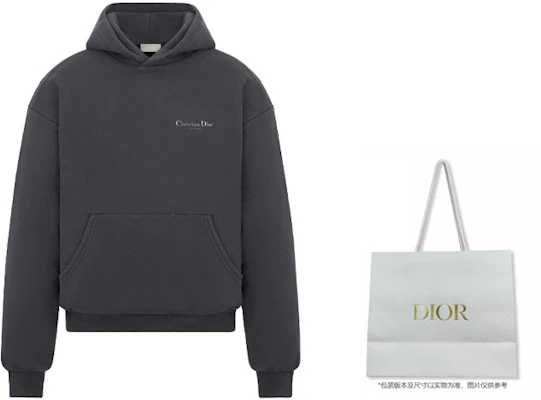DIOR FW23 Hoodie Warna Solid dengan Logo Print. 343J691A0878-C870 Shop DIOR FW23 Hoodie Warna Solid dengan Logo Print. 343J691A0878-C870