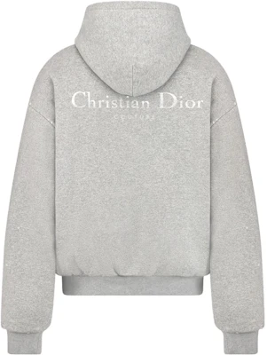 DIOR FW23 Hoodie Warna Solid dengan Logo Print. 343J691A0878-C870 1