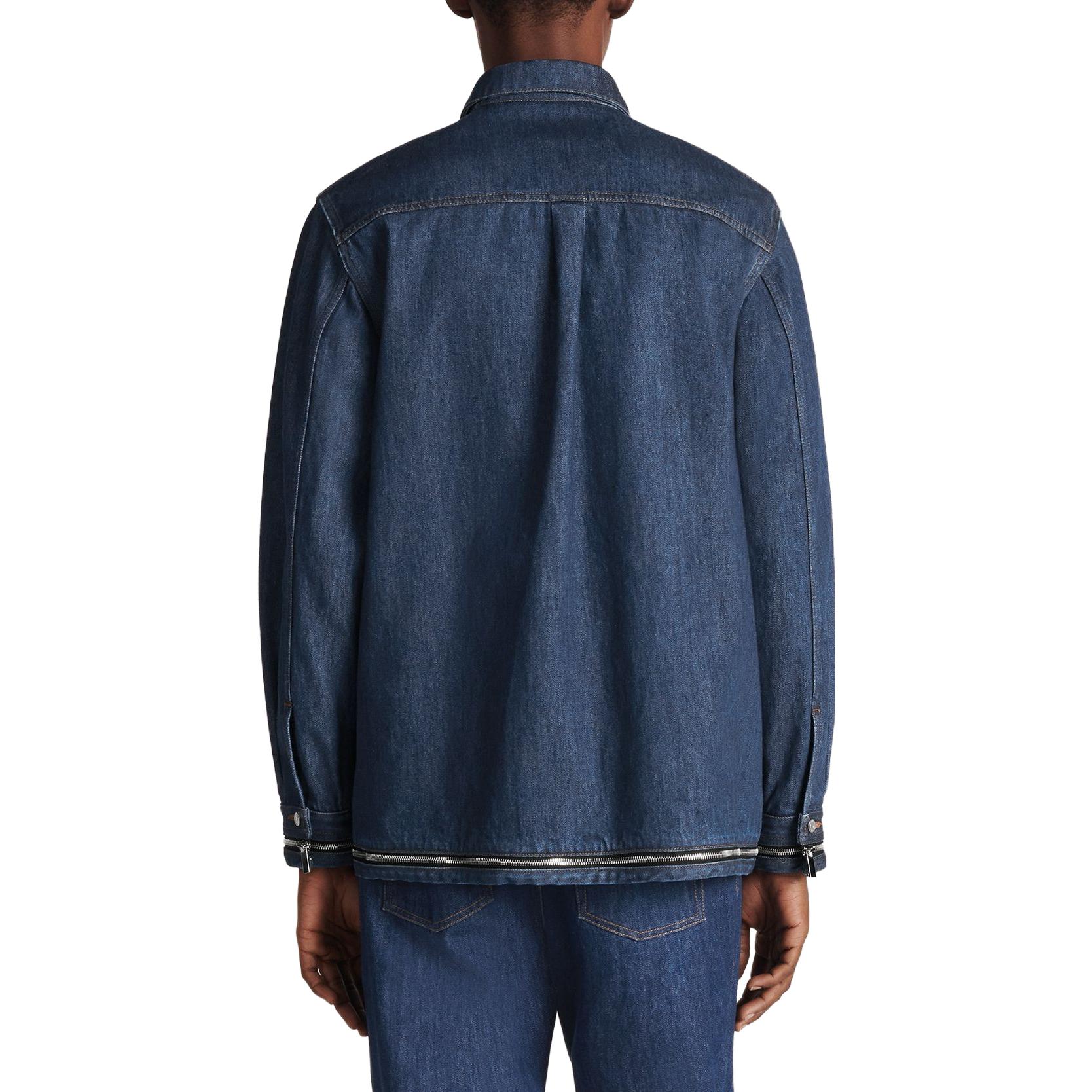 Purchase DIOR FW23 藍色純色長袖襯衫 343D582A337-XC585