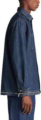 DIOR FW23 藍色純色長袖襯衫 343D582A337-XC585 Details for DIOR FW23 藍色純色長袖襯衫 343D582A337-XC585